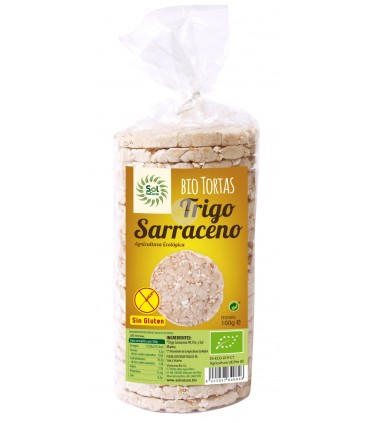 Tortitas trigo sarraceno eco SIN GLUTEN-100g (SOL NATURAL)