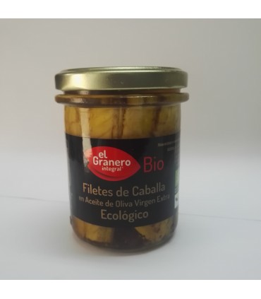 Filetes de caballa en aceite de oliva ecológico (EL GRANERO)
