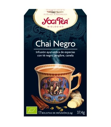 Chai negro BIO, 17 bolsitas (YOGI TEA)