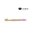 Cepillo de dientes de Bambú adulto rosa  (NATURBRUSH)