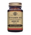 Vitamina D3 4000 IU 60 cápsulas (SOLGAR)
