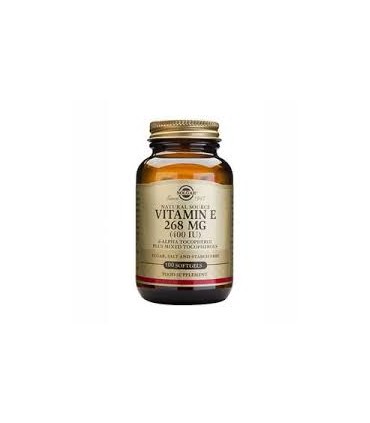 Vitamina E 400 UI 268 mg.  100 capsulas vegetales (SOLGAR)