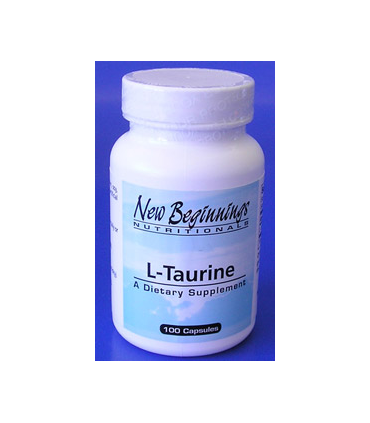 Taurine 500 mg-100 cápsulas (NEW BEGINNINGS)