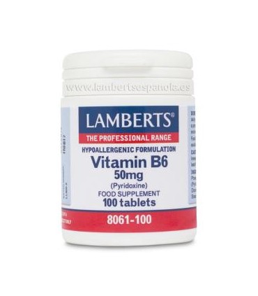 vitamina b6 50 mg. 100 capsulas (LAMBERT)