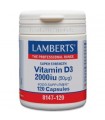 Vitamina D3 2000 UI 120 cápsulas (LAMBERT)