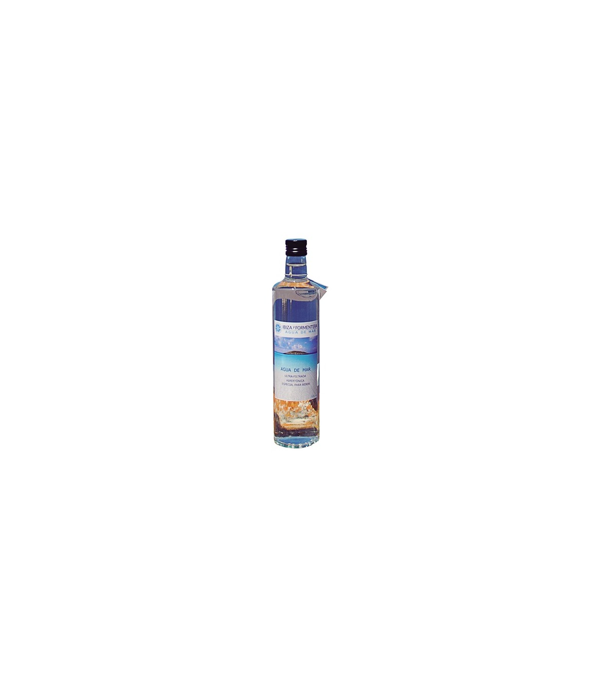 Agua de mar ultra-filtrada hipertónica botella de cristal 750 ml (IBIZA Y FORMENTERA  AGUA DE MAR)