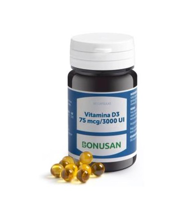 Vitamina d3 75mcg 3000 UI 60 capsulas (BONUSAN)