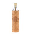Botella Flaska con funda de Corcho Flor de la Vida 500ml (FLASKA)