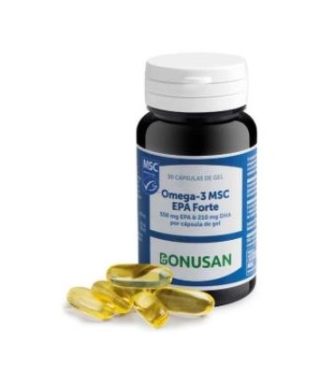 Omega 3 MSC EPA Forte 550 mg EPA y 210mg DHA 30 Capsulas de gel (BONUSAN)