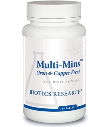 Multi-Mins (Iron/Copper Free) sin hierro sin cobre 120 tablets  Biotics Research