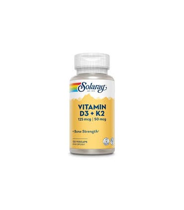 Vitamina D3 + K2-60 cápsulas (SOLARAY)