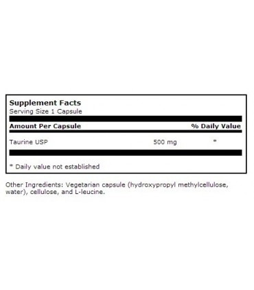 Taurine 500 mg-100 cápsulas (PROTHERA)