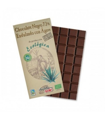 Tableta chocolate negro eco 73% ágave-100 g (CHOCOLATES SOLÉ)