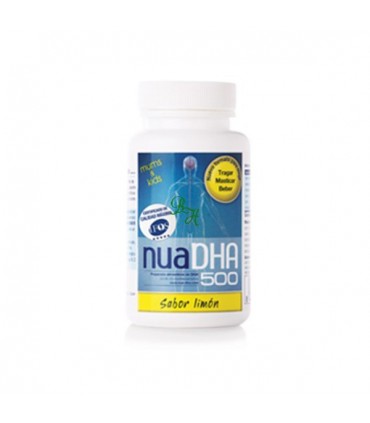 nuaDHA 500 sabor limón-60 cápsulas (NUA BIOLOGICAL INNOVATIONS SL)